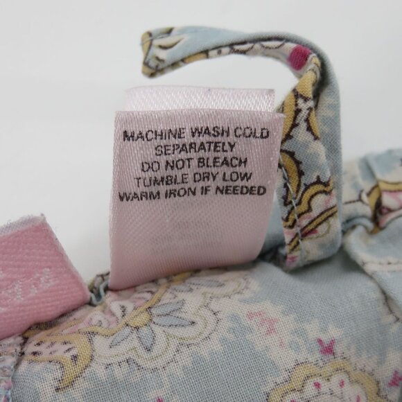 Victorias Secret Women Large Blue Paisley Scroll Crop PJ Pajama Pants Y2K 2003 - Picture 9 of 11